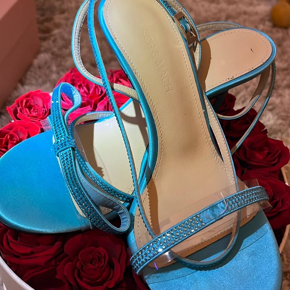 Mach and Mach Satin French Bow Sandals